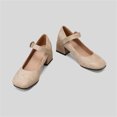 thumbnail image 5 of B91xZ Mocassins Classiques Décontractés pour Femmes, Décontractés, Unis, à Lacets, à Enfiler, Plats Pointus, Chaussures Mocassins, Beige 8.5, 5 of 5