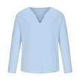 thumbnail image 3 of Birdeem Chemise Décontractée pour Hommes, Col en V, Manches Longues, Respirante, 3 of 6