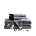 thumbnail image 1 of TOP SELL 100 % Cotton Luxury Sheet Sets 4 Pieces 600 Thread Count set includes Fitted sheet (all round elastic) Flat sheet and two Pillowcases (envelope closer), 1 of 6