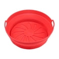 thumbnail image 1 of EGNMCR Tapis de Cuisson Casserole de Friteuse Doublures Rondes Réutilisables Doublures de Panier de Friteuse Accessoires - Remplacement des Doublures en Papier Parchemin -[8.2 Pouces] Bol en silicone, 1 of 2