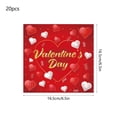 thumbnail image 3 of Valentine’s Day Tableware Set, 20-Piece Paper Plates Cups Napkins Tablecloth, Disposable Heart Pattern Party Supplies for Romantic Dinner and Holiday Gatherings, 3 of 6