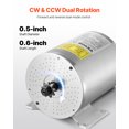 thumbnail image 3 of VEVOR 2000W Electric Brushless DC Motor Kit 48V 4300rpm Motor with Upgraded Controller, 3 of 9