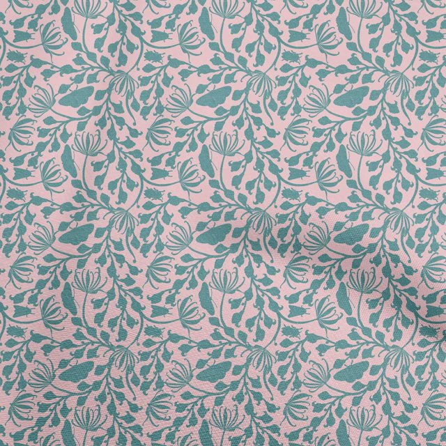 oneOone Cotton Poplin Turquoise Green Fabric Asian Block Print Craft Projects Decor Fabric Printed By The Yard 42 Inch Wide