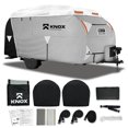 thumbnail image 1 of KNOX Housse pour R-Pod 2e Gén., Tissu APEX Anti-Déchirure, Convient aux Remorques de Voyage R-Pod, aux VR et aux Autocaravanes, Comprend une Housse au Propane, un Pneu et une Échelle, des Cordes Coupe-Vent, Convient aux Remorques jusqu'à 18 Pieds, 1 of 9