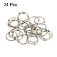 thumbnail image 3 of Unique Bargains 0.8' OD 0.6' ID Office Book Rings, Silver, 24 Pack, 3 of 5