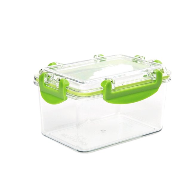 facefd Girls' INS Sealed Storage Transparent Mini Storage Box Salad Snacks Fruit Preservation Box Desktop Storage and Organization
