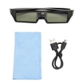 thumbnail image 2 of 3D Glasses, Long Endurance USB Rechargeable LCD Shutter DLP 3D Glasses Lightweight  For All DLP Link 3D Projectors KX30, 2 of 8