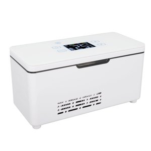 Boîte de refroidissement à insuline, Cas de refroidisseur à insuline LED Boite réfrigérée Insulin Cas de transport de refroidisseur d'insuline fiable et durable
