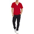 thumbnail image 2 of Unique Bargains Men's Hoodies Solid Color Zip up Short Sleeve Jacket, 2 of 6