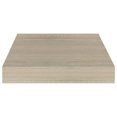 thumbnail image 3 of vidaXL Floating Wall Shelves 2 pcs Oak 23x23.5x3.8 cm MDF, 3 of 5