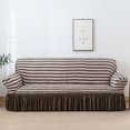 thumbnail image 1 of 2024 1 Piece Sofa Slipcover with Pleated Ruffled Skirt Washable High Stretch Durable Furniture Protector 3 Seater Pine Green, 1 of 1