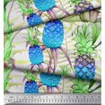 thumbnail image 3 of Soimoi Rayon Fabric Leaves & Pine Fruits Print Fabric by Yard 56 Inch Wide, 3 of 3