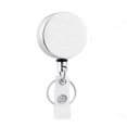 thumbnail image 1 of Baohd Portable Metal Keychain Heavy Duty Hanging Retractable Key Ring Anti-lost Keyring Wire Holder Keys Office Outdoor Travel White, 1 of 8