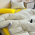 thumbnail image 2 of Zhuge Bed Sheets Set, Bedding Sheets Pillowcases Kit, Twin Bed Set, Hotel Bedding, Home Decor(Yellow), 2 of 4