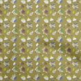 thumbnail image 1 of oneOone Velours Olive Vert Tissu Automne Matière de Robe Tissu Imprimé Tissu au Mètre 58 Pouces de Large, 1 of 4