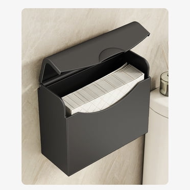 Wolfast Toilet Paper Storage Stand Toilet Tissue Box Straw Paper Box Storage Shelf Hand Wiper Paper Box Wall-Mounted Toilet No Perforation Toilet Paper Box Bathroom Tissue Toilet Paper