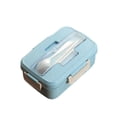 thumbnail image 3 of XZNGL Boîte à Lunch Bento en Paille pour Micro-Ondes Cuillère Contenant de Rangement pour Aliments Enfants Adultes, 3 of 9