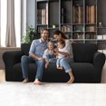 thumbnail image 2 of PiccoCasa Stretch Sofa Slipcover Washable Furniture Covers for Dogs Black X Large, 2 of 7
