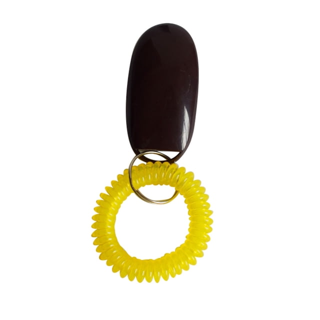 Agiferg Portable Dog Button Clicker Sound Trainer Pet Training Tool Wrist Band Accessory