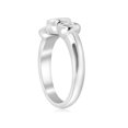 thumbnail image 3 of 3/4ct Bezel Past Present Future Diamond 3 Stone Engagement Ring White Gold 14 kt, 3 of 3