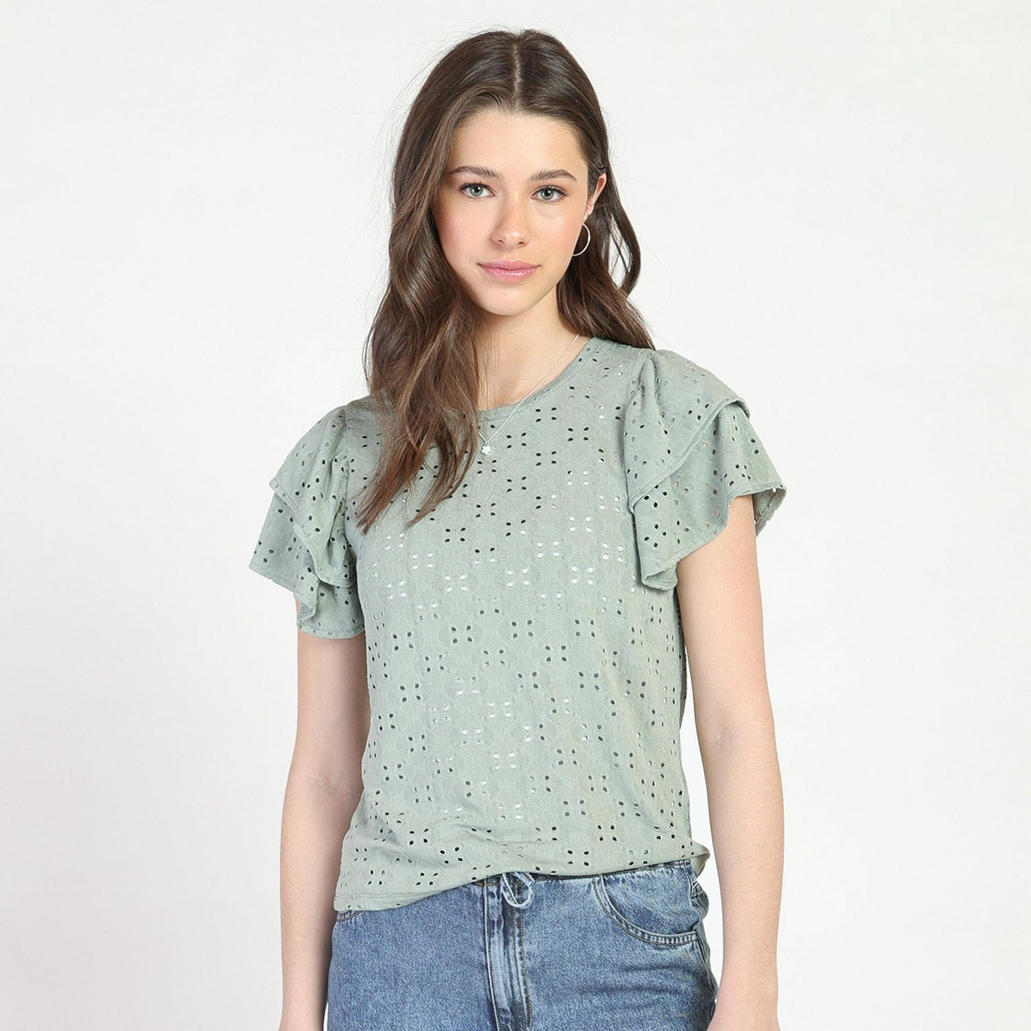 Bloom Girl Full Embroidered Top Sizes XS-XL