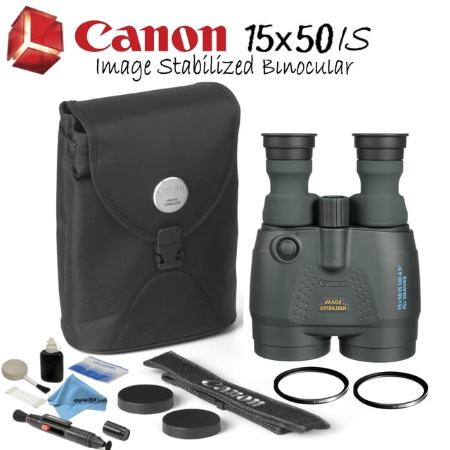 Canon 15x50 is All-Weather Image Stabilized Binocular Starters Bundle(International Model)