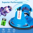 thumbnail image 4 of Honeyjoy Auto Tamponneuse 12V pour Enfants et Tout-Petits, Voiture Électrique à Chevaucher avec Rotation à 360° Bleu, 4 of 10
