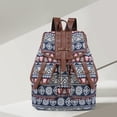 thumbnail image 2 of Backpack for Travel Ethnic Style Patterned Backpack Canvas Bag, Fashionable and Personalized Travel Strap Backpack Bag for Travel, 2 of 4