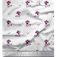 thumbnail image 1 of Soimoi Poly Georgette Fabric Leaves & Floral Artistic Print Fabric by the Yard 52 Inch Wide, 1 of 5