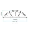 thumbnail image 2 of Uxcell 10ft Floor Cord Cover Cable Protector 0.4" W x 0.24" H Cable Management Grey, 2 of 6