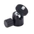 thumbnail image 3 of Mini Ball Head, Ball Head With Hot Shoe Mount Adapter 1/4 Inch Screw And Hot Shoe Mount Adapter With 1 X Mini Ball Head For Camera Replacement For Tripod Black Ball,Red Ball,Silver, 3 of 8