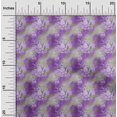 thumbnail image 2 of oneOone Velvet Purple Fabric Leaves Sewing Craft Projects Fabric Prints By Yard 58 Inch Wide, 2 of 5