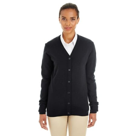 Harriton Cardigan à Boutons Col en V pour Femmes