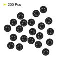 thumbnail image 3 of Unique Bargains Perles de Pêche Rondes en Plastique de 7 mm Outil d'Attirail Noir 200 Pcs, 3 of 5