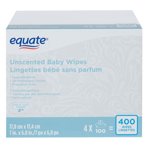 Equate Wipes pour bébés non parfumées