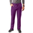 thumbnail image 1 of Adar Addition Scrubs for Men - Slim Leg Cargo Drawstring Scrub Pants - A6106 - Eggplant - XL, 1 of 8