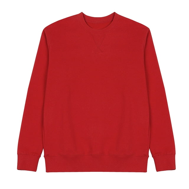 QIPOPIQ Originaux en Molleton, Chandail Teint en Pièce, Chandails à Col Rond pour Hommes en Liquidation