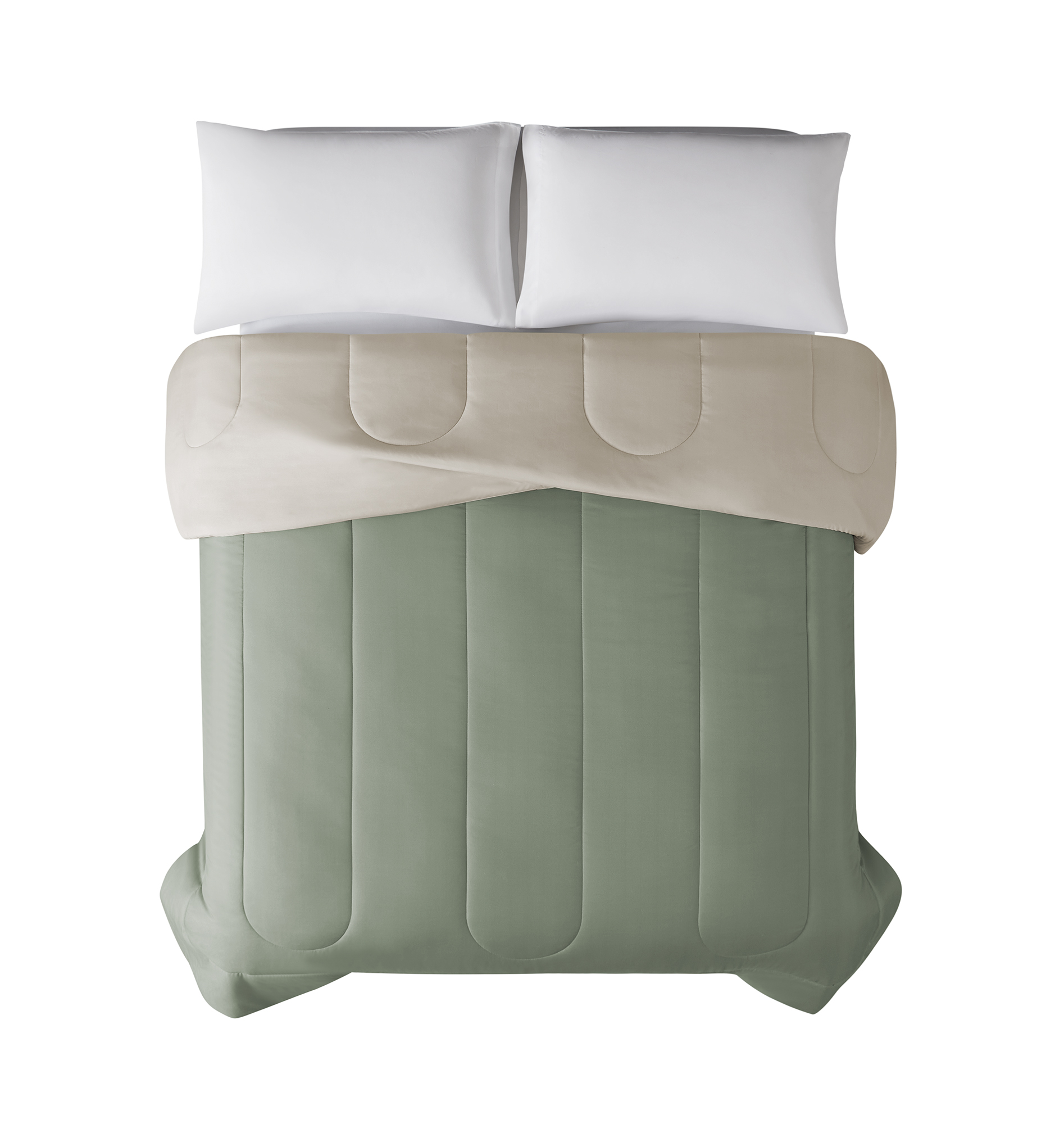Mainstays Couette Vert Reversible Double/Grand
