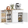 thumbnail image 1 of Buffet Bahut de 41 Pouces avec Tiroir de Rangement, Tablette Ajustable, Blanc, 1 of 10