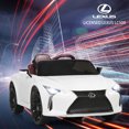 thumbnail image 3 of Gymax 12V Licensed Lexus LC500 Kids Ride On Car w/ MP3 Remote Control White, 3 of 10