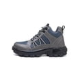 thumbnail image 3 of Woobling Unisex Safety Shoe Lace Up Work Shoes High Top Protection Boot Anti-collision Booties Men Slip Resistant Steel Toe Boots Grey 7, 3 of 8