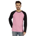 thumbnail image 1 of Inkmeso T-Shirt à Col Rond Coupe Régulière pour Homme, Raglan Uni à Manches Longues, 1 of 7