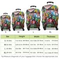 thumbnail image 5 of Travel Luggage Cover Suitcase Protector Fits 18-32 Inch Luggage Wheel Covers Patterned Travel Related Items Flower Luggage Protector Elastic Luggage Anti-scratch Suitcase Cover XL, 5 of 5