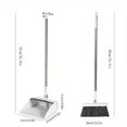 thumbnail image 1 of 1set, Rotatable Broom Set, Two-piece Dustpan Foldable Combination, Household Soft, 1 of 4