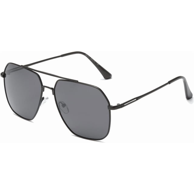Polarized Men Driving Cycling Sunglasses Metal Retro Outdoor Sun Shading (Color : D, Size : Medium)