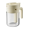 thumbnail image 3 of Binwennn Tall Food Storage Containers Kitchen Containers Snack Storage ABS Transparent Glass Jar With Lid And Spoon Flexible Storage Containers Discharging Airtight Container Lockable Canister Small, 3 of 3