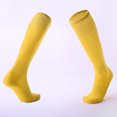 thumbnail image 2 of BYHONG Socks for Women Adult Soccer Socks Solid Color Simple Long Comfortable Breathable Non Running Socks Womens Yellow One Size, 2 of 4