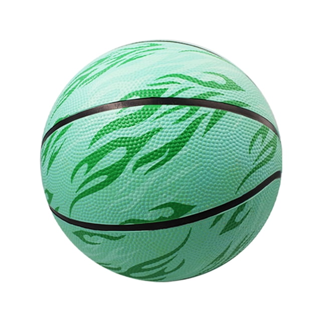 Maoww Exquisite Craft Basketball For Kids Training Impact-resistant And Elastic Waterproof PU Training Basketball Durability Green- size 7 1Set