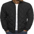thumbnail image 1 of Blouson Bombardier pour Hommes Décontracté Automne Hiver Veste et Manteaux Style Militaire, 1 of 4