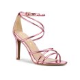 thumbnail image 1 of BLISSFUL STEP Women's Open Toe Strappy Straps Prom Stiletto Heels Sandals Pink 7, 1 of 8